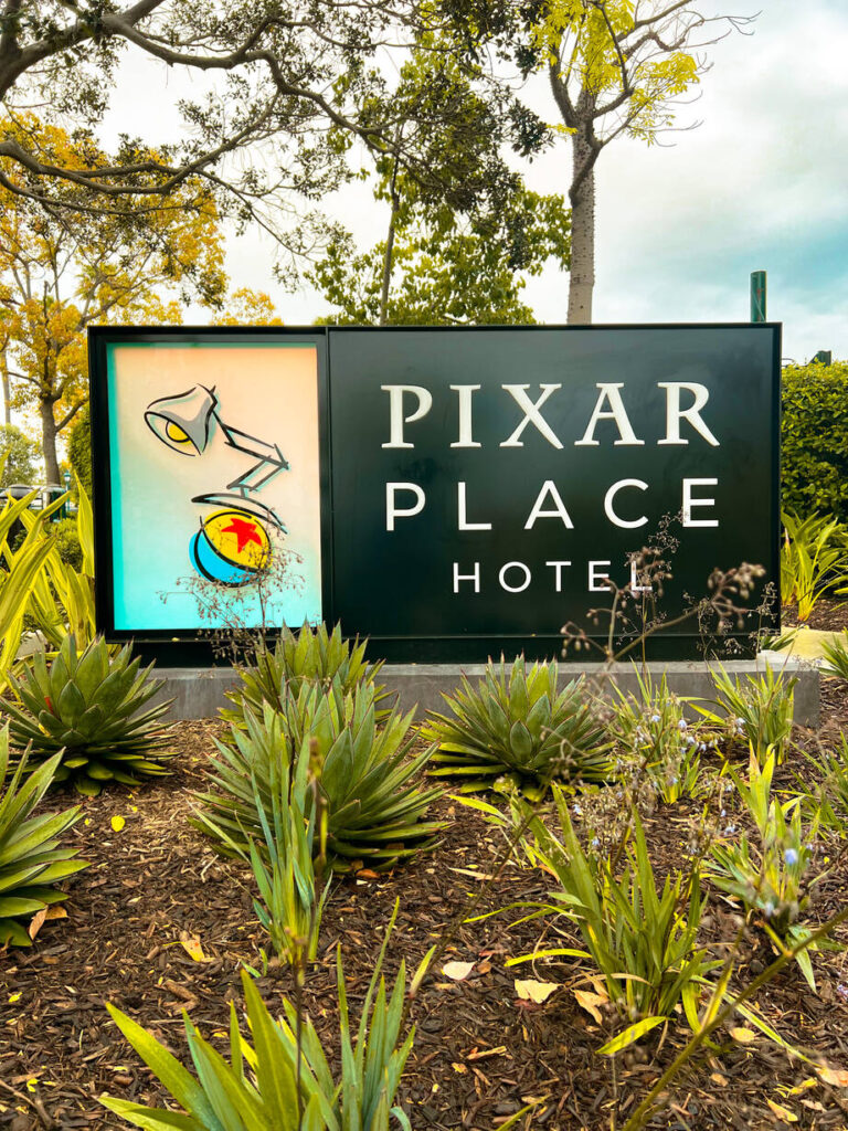 Pixar Place Hotel - Sign