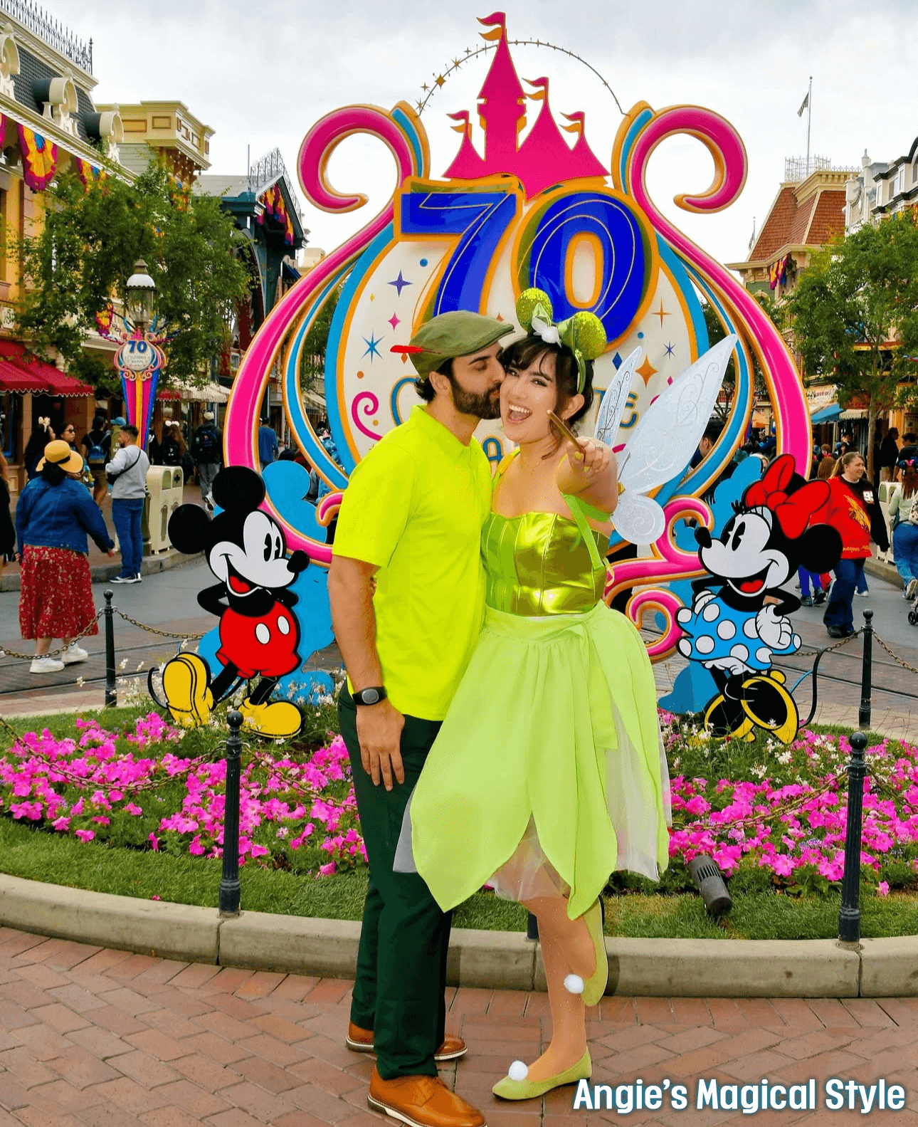 At Disneyland 70th Anniversary Main Street